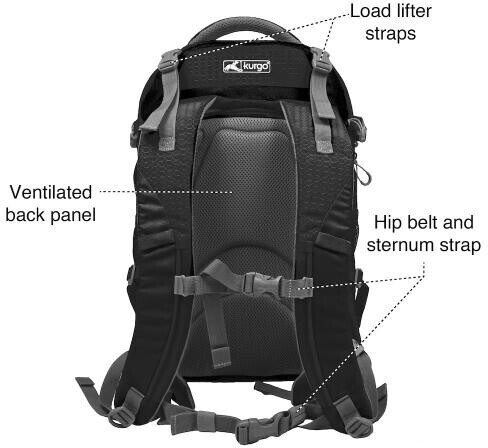 Kurgo Sac à dos pour chien Black Kurgo Sac à dos pour chien Black