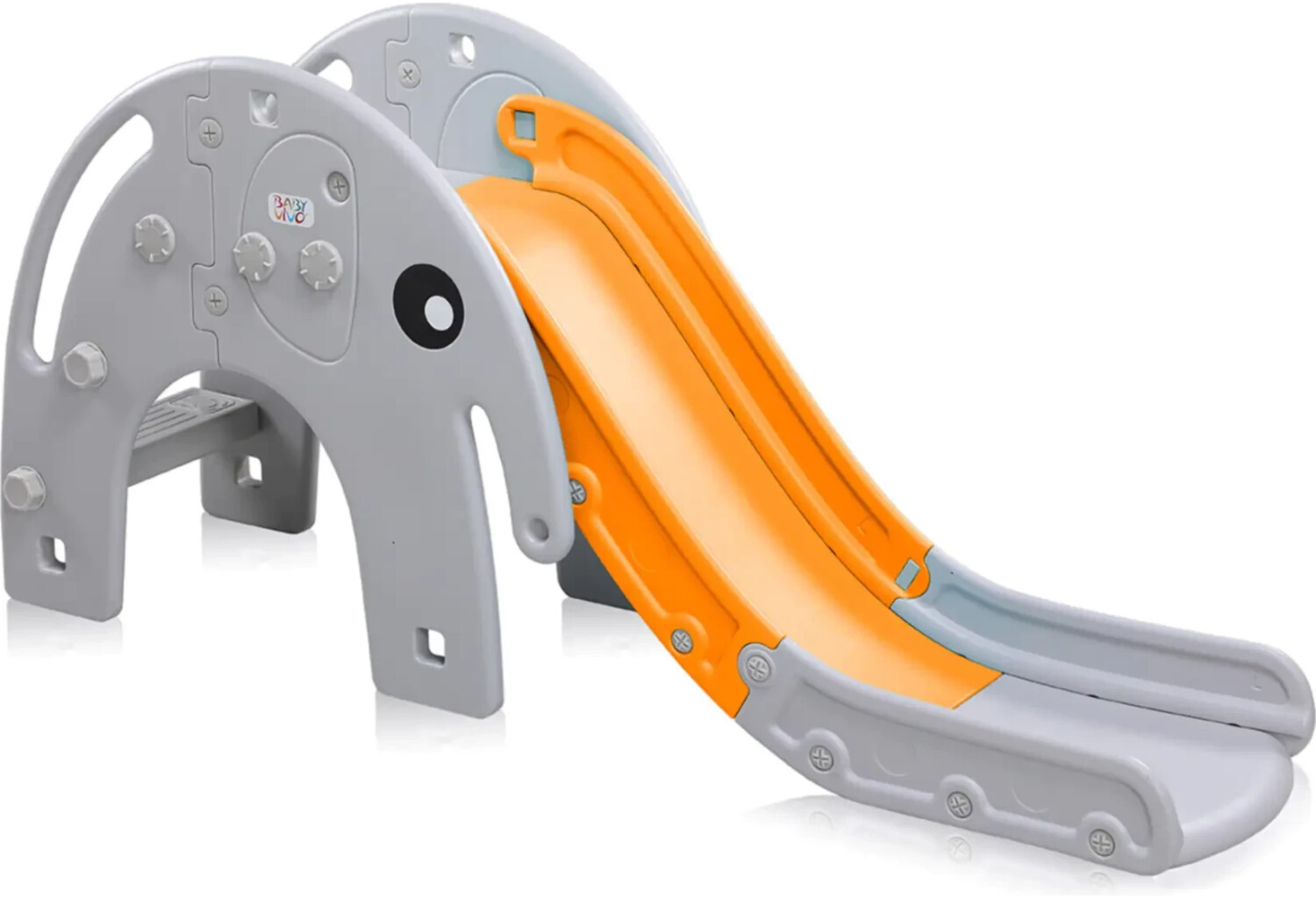 Baby Vivo elephant slide orange/grey