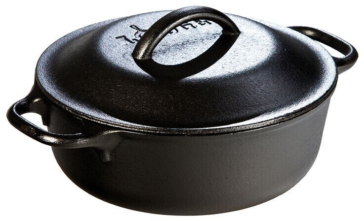 Lodge Lodge Serving Cast Iron Roaster 21,5 cm black