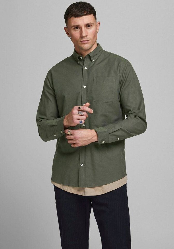 Jack & Jones Oxford Shirt L/s S21 Noos (12182486) forest night