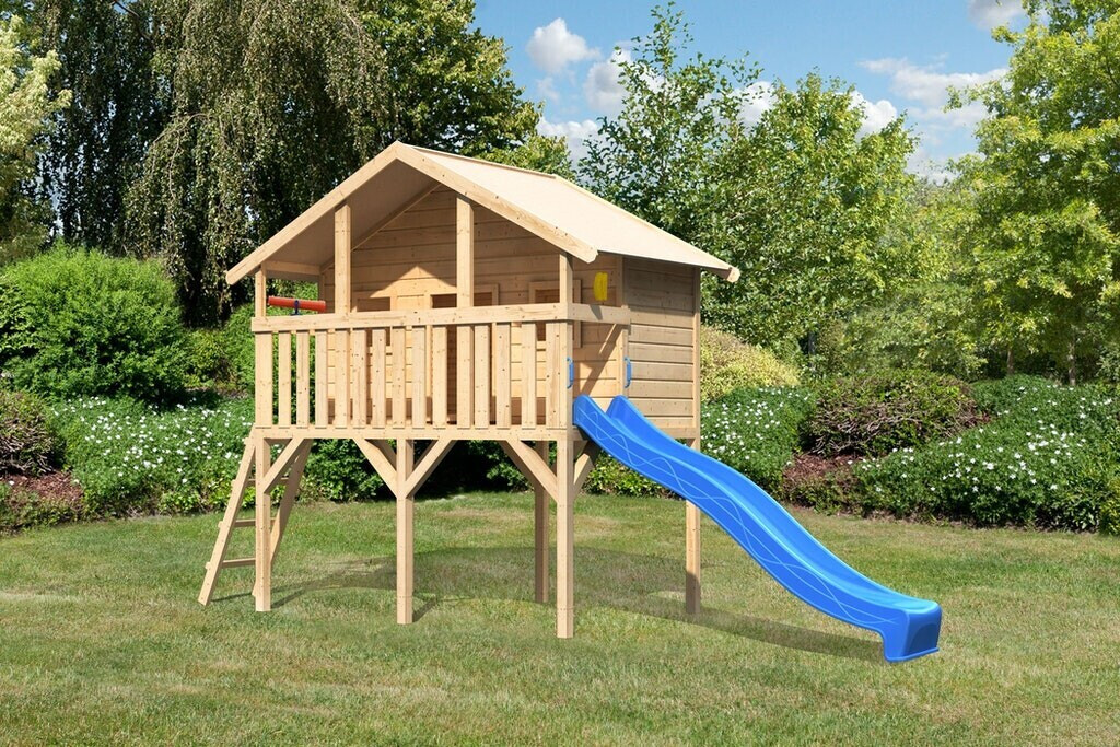 Akubi Kinderhaus Sassi mit Rutsche ab 599,99 € Preisvergleich bei
