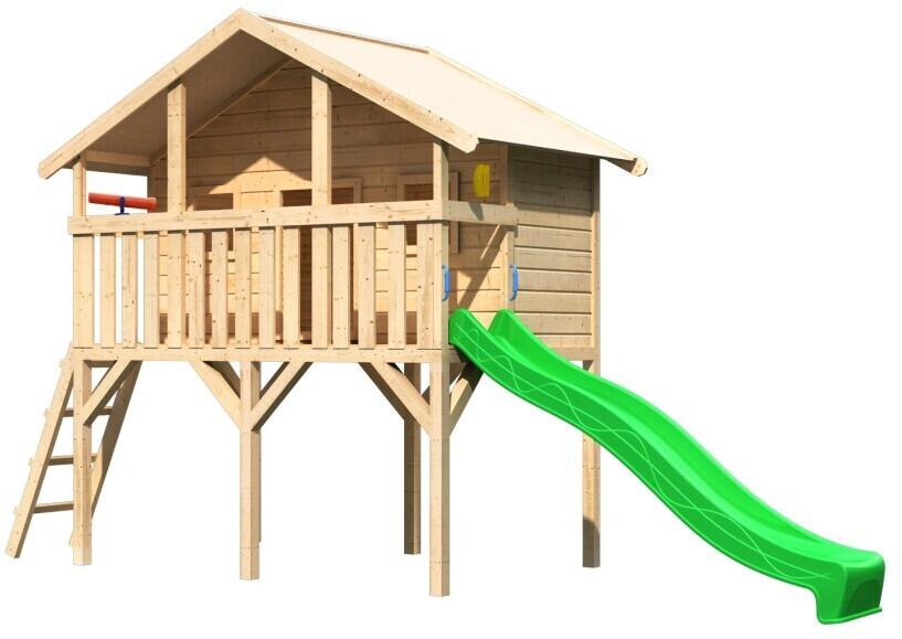 Akubi Kinderhaus Sassi mit Rutsche ab 599,99 € Preisvergleich bei