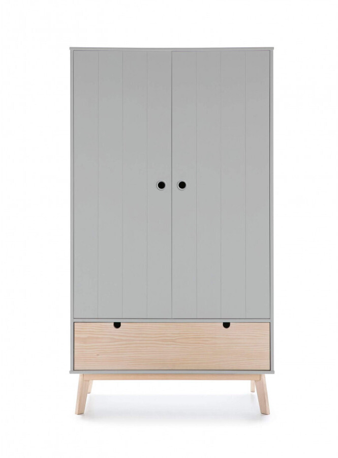 Bobochic Armoire Yugo bois/gris