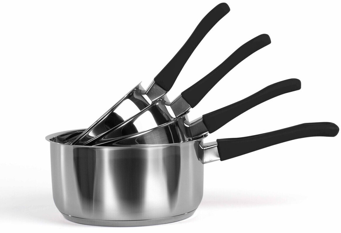 LIVOO Induction Cooking Pot-Set 4 pcs silver (MEP120N)