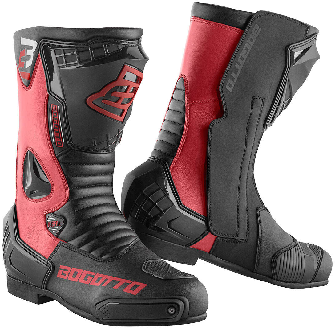 Photos - Motorcycle Boots Bogotto Motowear Bogotto Losail Boots black/red