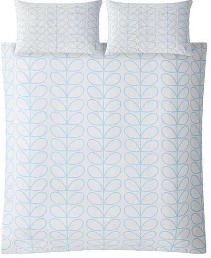Orla Kiely Linear Stem Pillowcase Pair - Neptune Blue