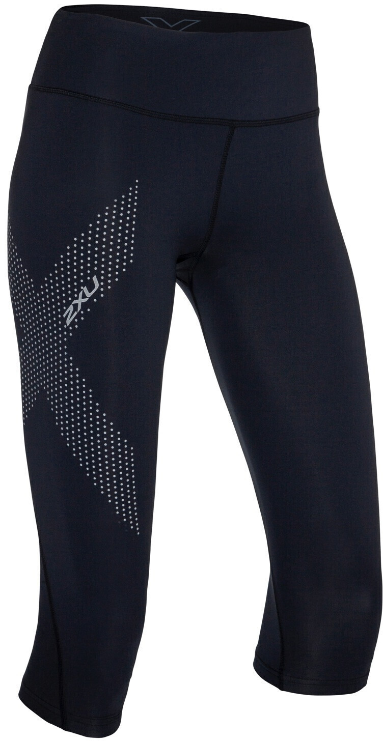 2XU Mid-Rise Compression 3/4 Tights Women (WA2865B) black/dotted reflective logo