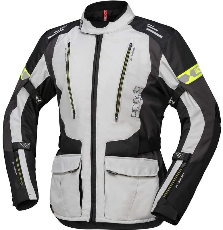 Photos - Motorcycle Clothing IXS Lorin-ST Jacket grey/black/yellow 