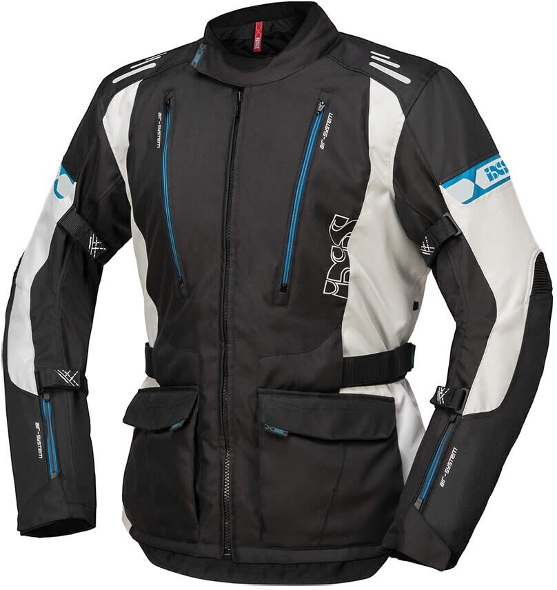 Photos - Motorcycle Clothing IXS Lorin-ST Jacket black/grey/blue 