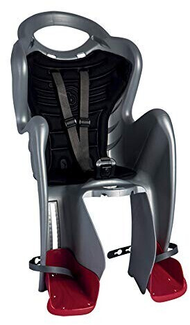 Bellelli Child Rear Bicycle Seat - MR FOX (up to 22 kg), Variant Clamp, silver