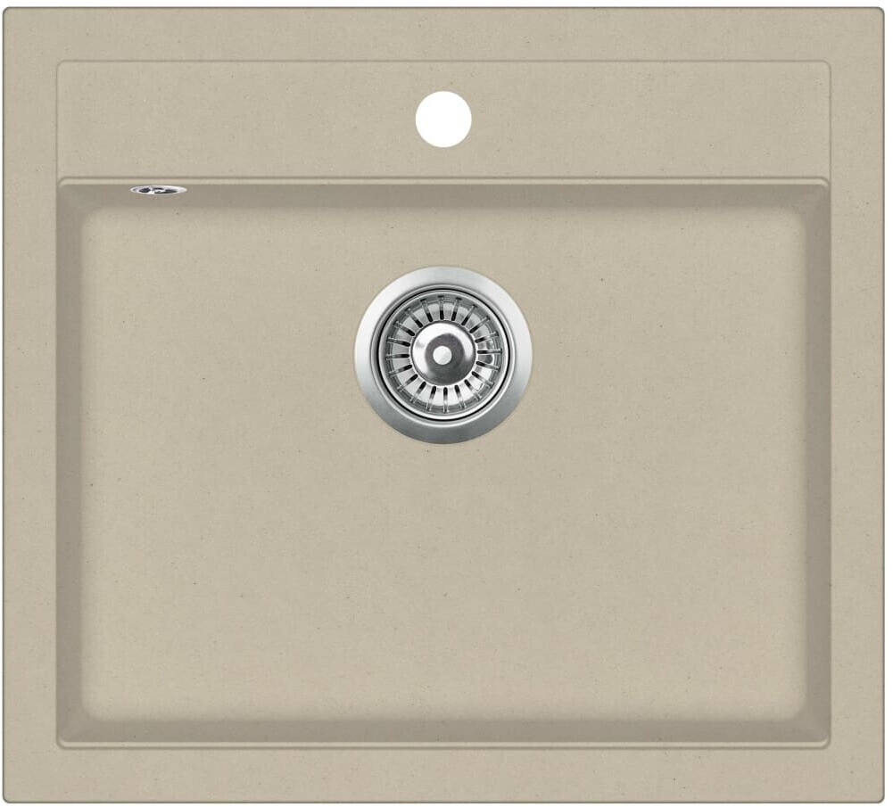vidaXL Kitchen sink 56,5 x 51 cm beige (144862)