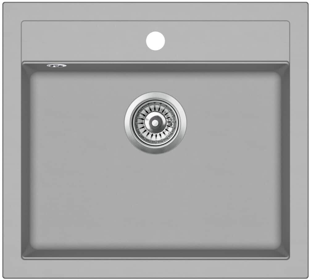 vidaXL Kitchen sink 56,5 x 51 cm grey (142955)
