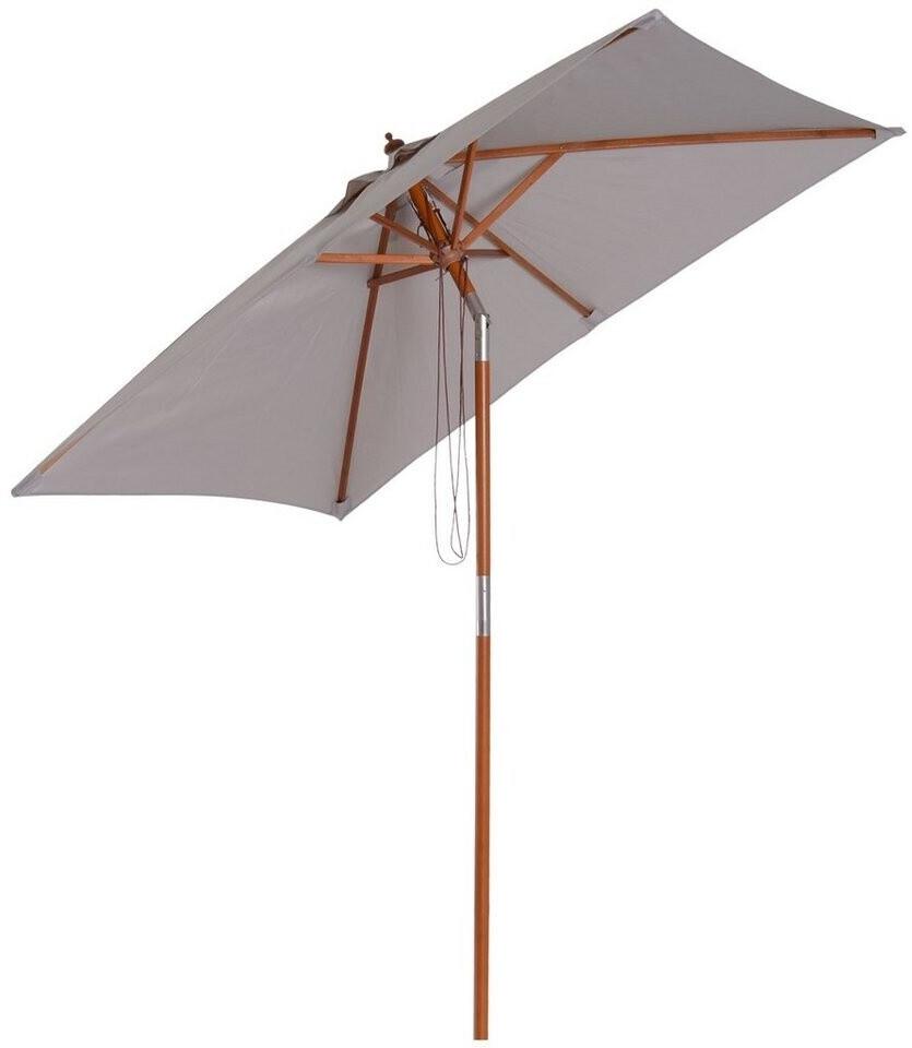 Outsunny Parasol rectangulaire inclinable 2L x 1,5L X 2,3H gris clair