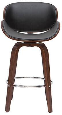 Miliboo Walnut 65 cm noir/bois foncé