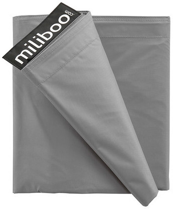 Miliboo Housse de pouf big milibag gris clair