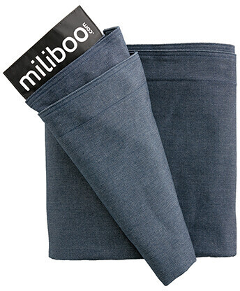 Miliboo Housse de pouf big milibag bleu jean