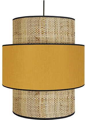 Miliboo Suspension chill jaune moutarde