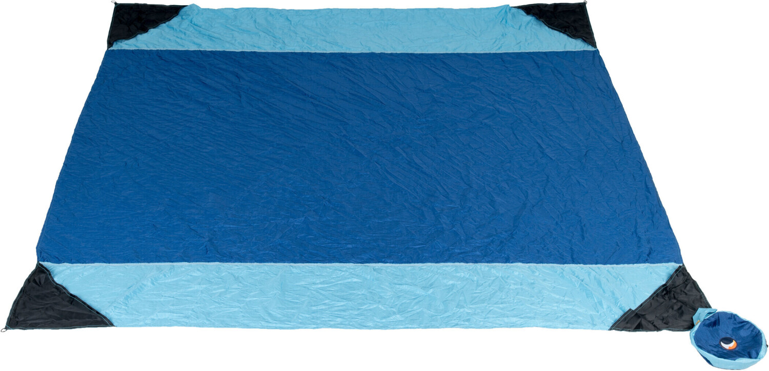Ticket To The Moon Beach Blanket 213x213cm royal blue / sky blue