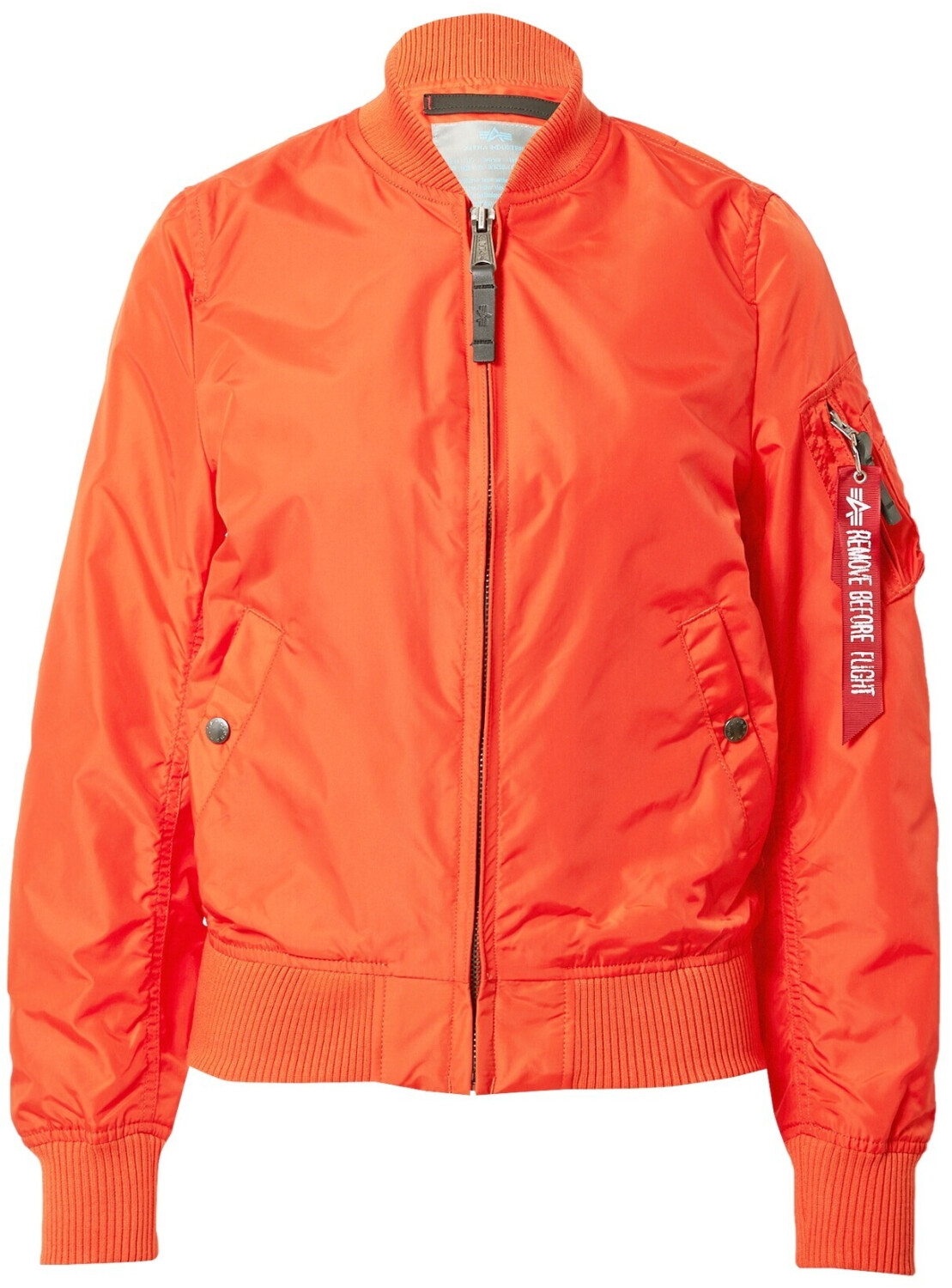 Alpha industries orange bomber top