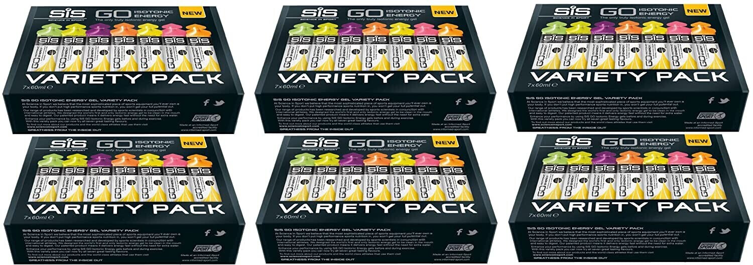 Science In Sport Isotonic Gels 6 x 60ml