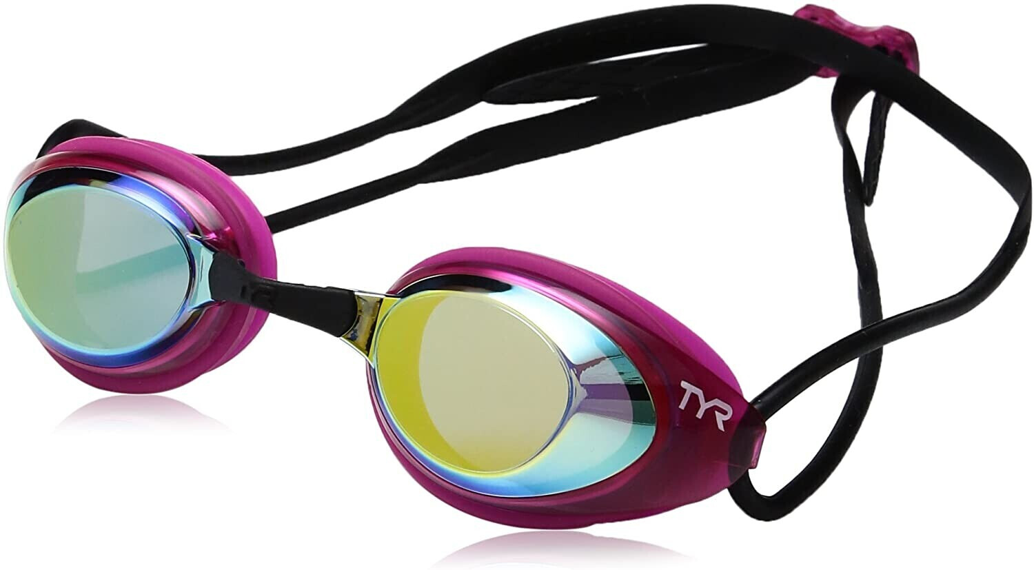 Tyr Blackhawk Racing Femme Mirrored Goggles gold pink black