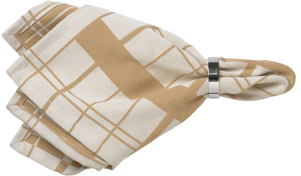 Broste Copenhagen Benny tea towel, 50 x 70 cm, rainy day / fungi (set of 2)