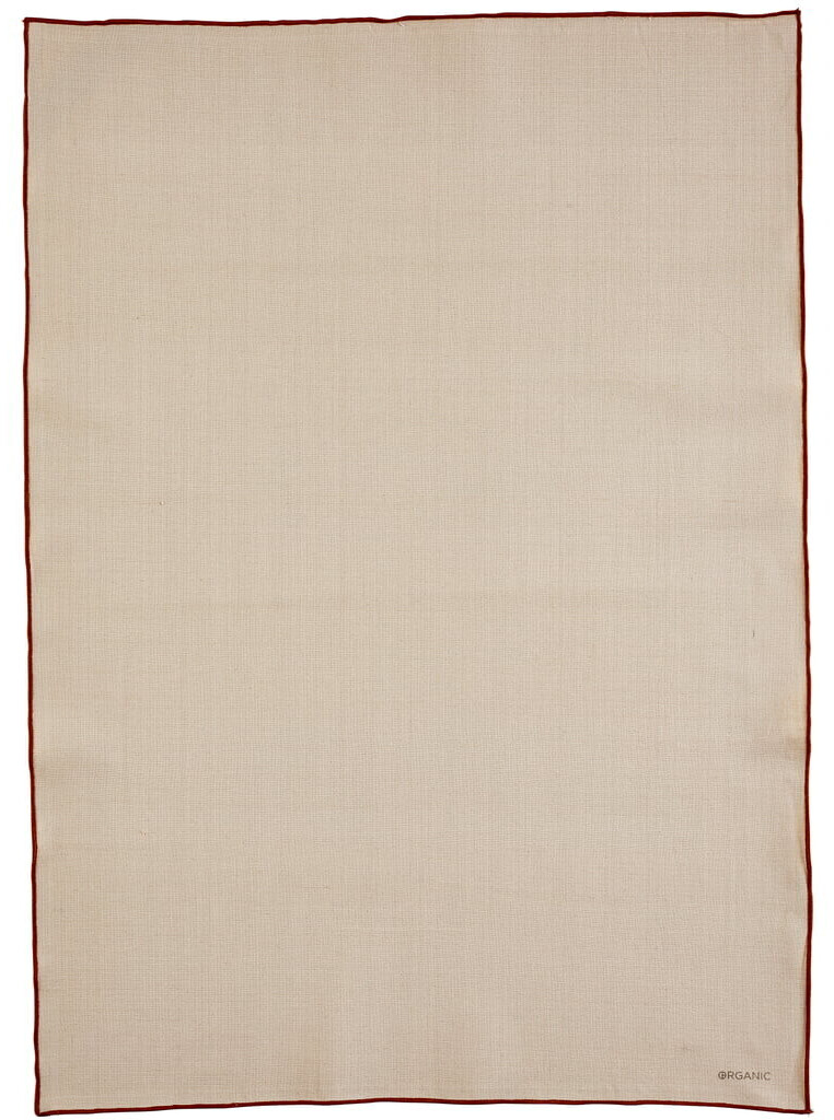 Södahl Organic tea towel, 55 x 80 cm, crème / amber