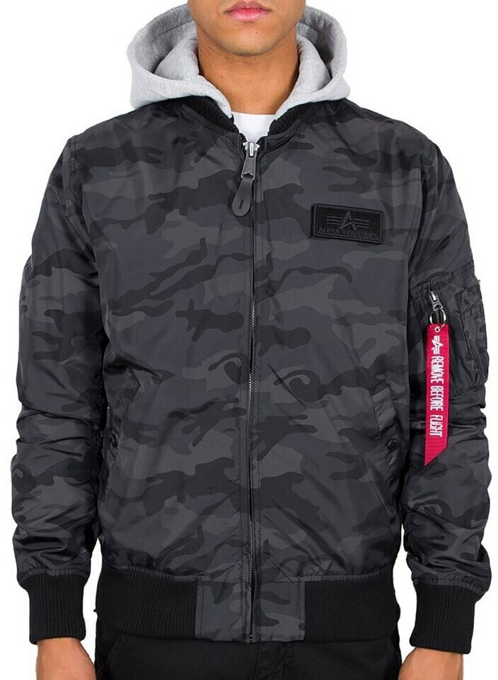 Buy Alpha Industries MA 1 TT Hood black camo 196108 125 from