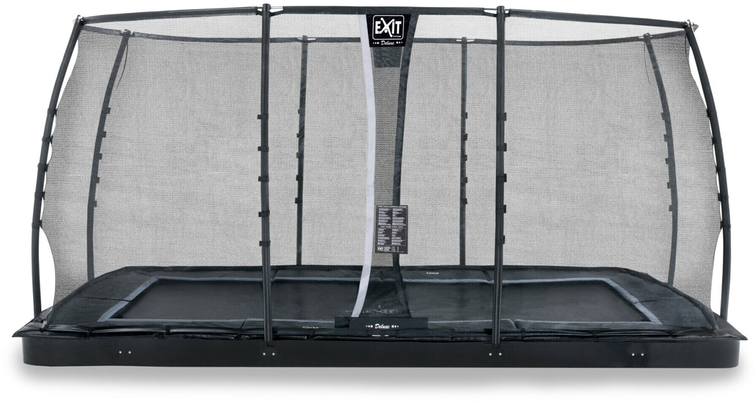 Exit Toys Dynamic In Ground Trampoline 244 x 427 cm with Safety Net black