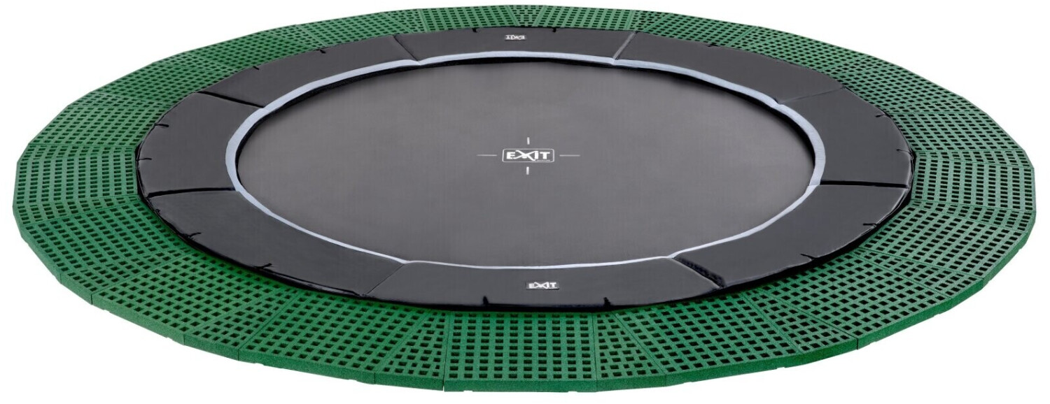 Exit Toys Dynamic In Ground Trampoline 305 cm with Freezone Security Plates black