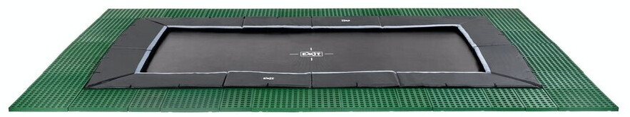 Exit Toys Dynamic In Ground Trampoline 275 x 458 cm with Freezone Security Plates black