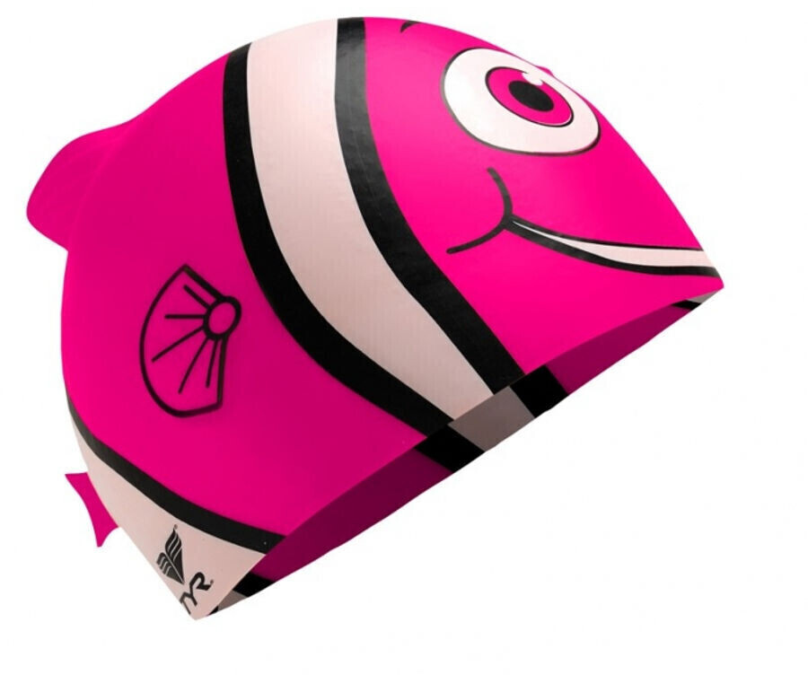 Tyr Kid's Charactyrs Happy Fish Swimming Cap fluo pink