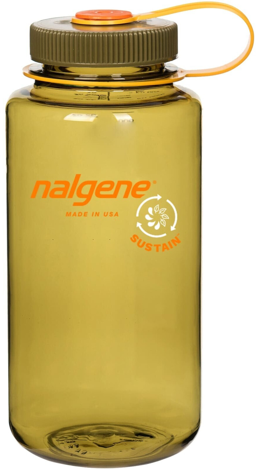Photos - Water Bottle Nalgene Nunc  Sustain Wide Mouth (1L) olive 
