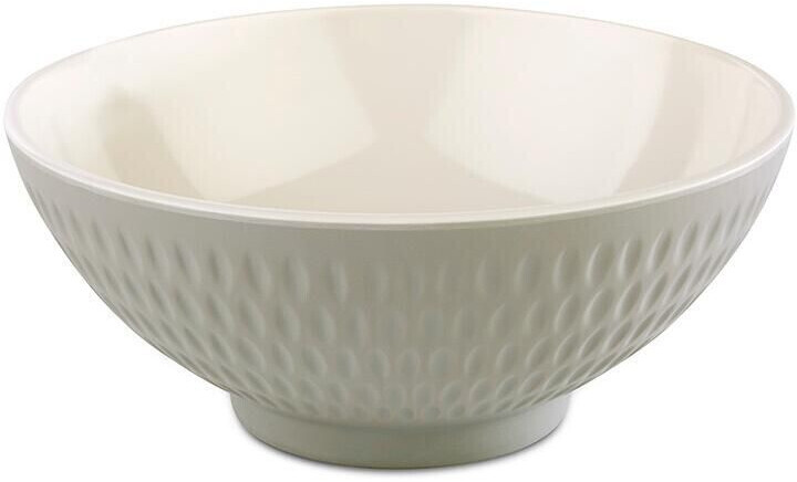APS Bowl -ASIA PLUS- made of melamine Ø 16 cm, height: 7 cm, 0.6 liters, inside: cream, glossy, outside: gray, matt