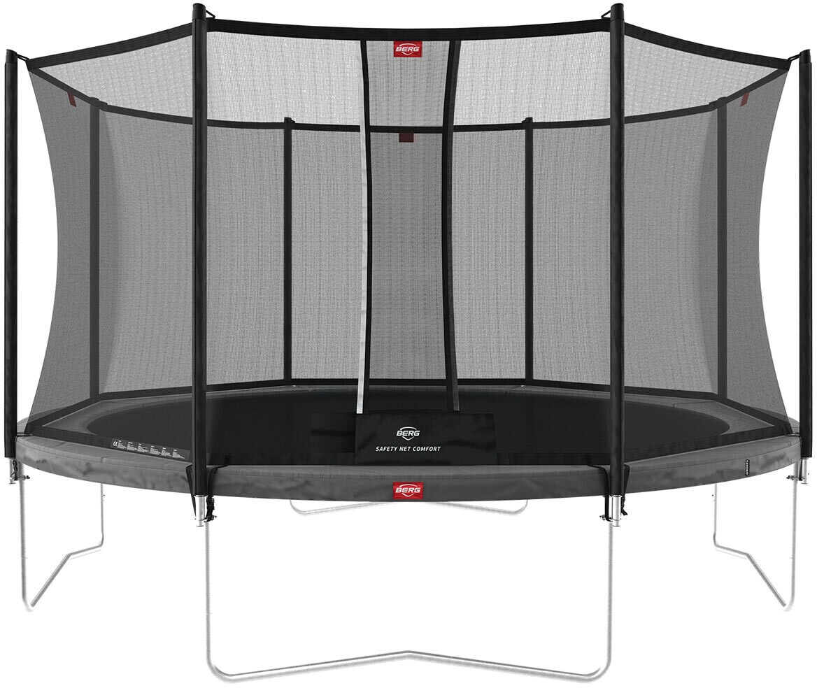 Berg Favorit 380 cm avec filet de sécurité gris