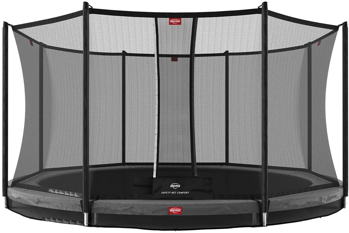 Berg Favorit InGround 380 grey + Safety Net Comfort (35.12.92.01)