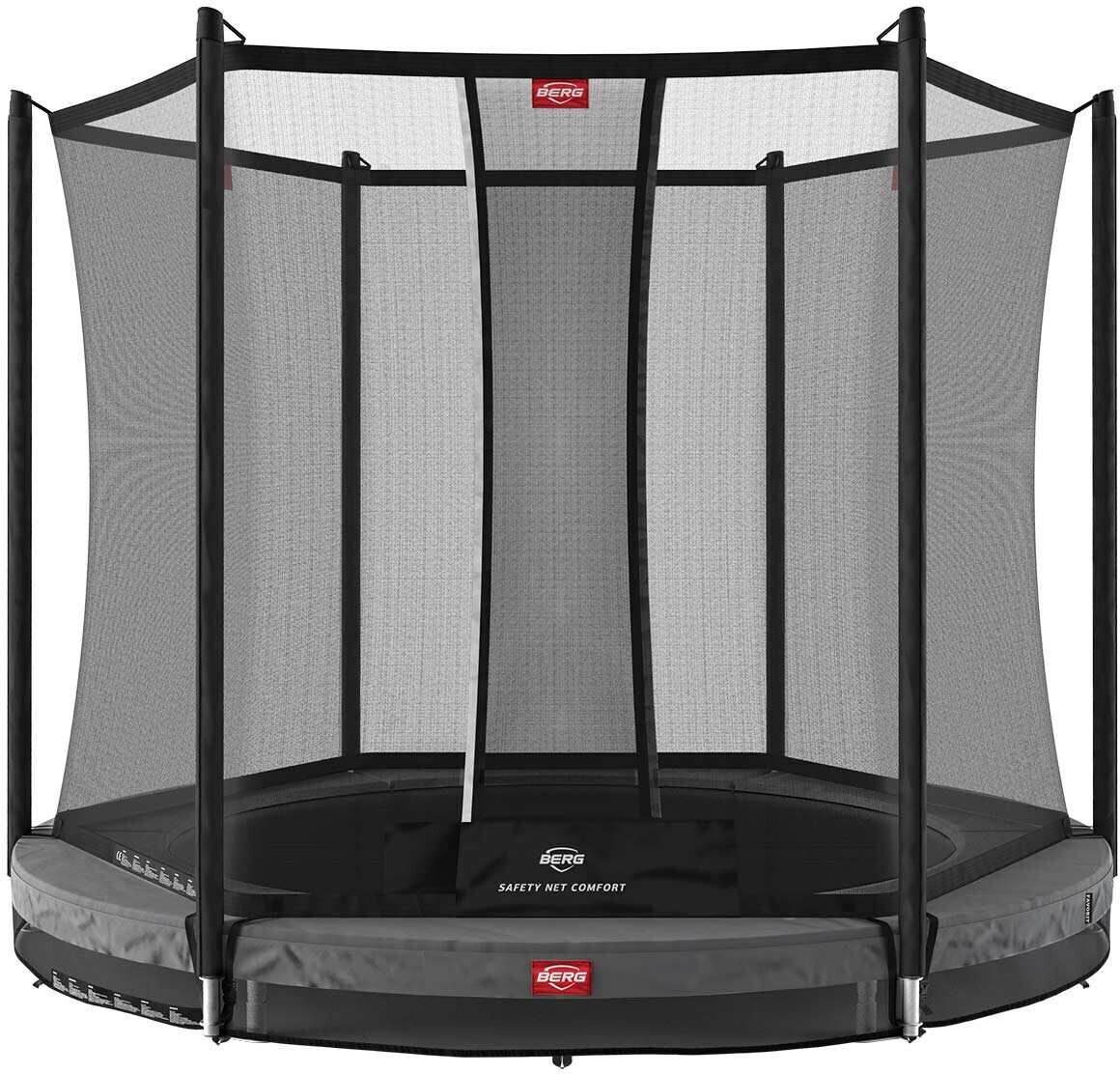 Berg Favorit InGround 200 grey + Safety Net Comfort (35.07.23.00)