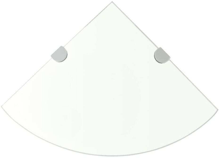 vidaXL Étagère de douche, transparent 2 pièces 35 x 35 cm