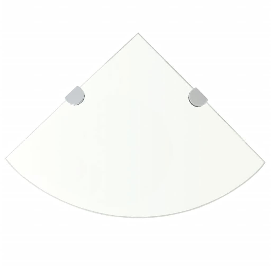 vidaXL Étagère de douche, transparent 25 x 25 cm