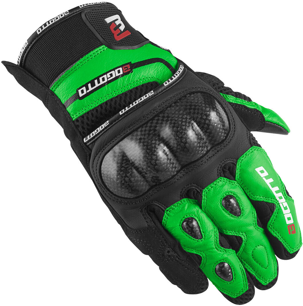 Photos - Motorcycle Gloves Bogotto Motowear Bogotto Flint Gloves black/green