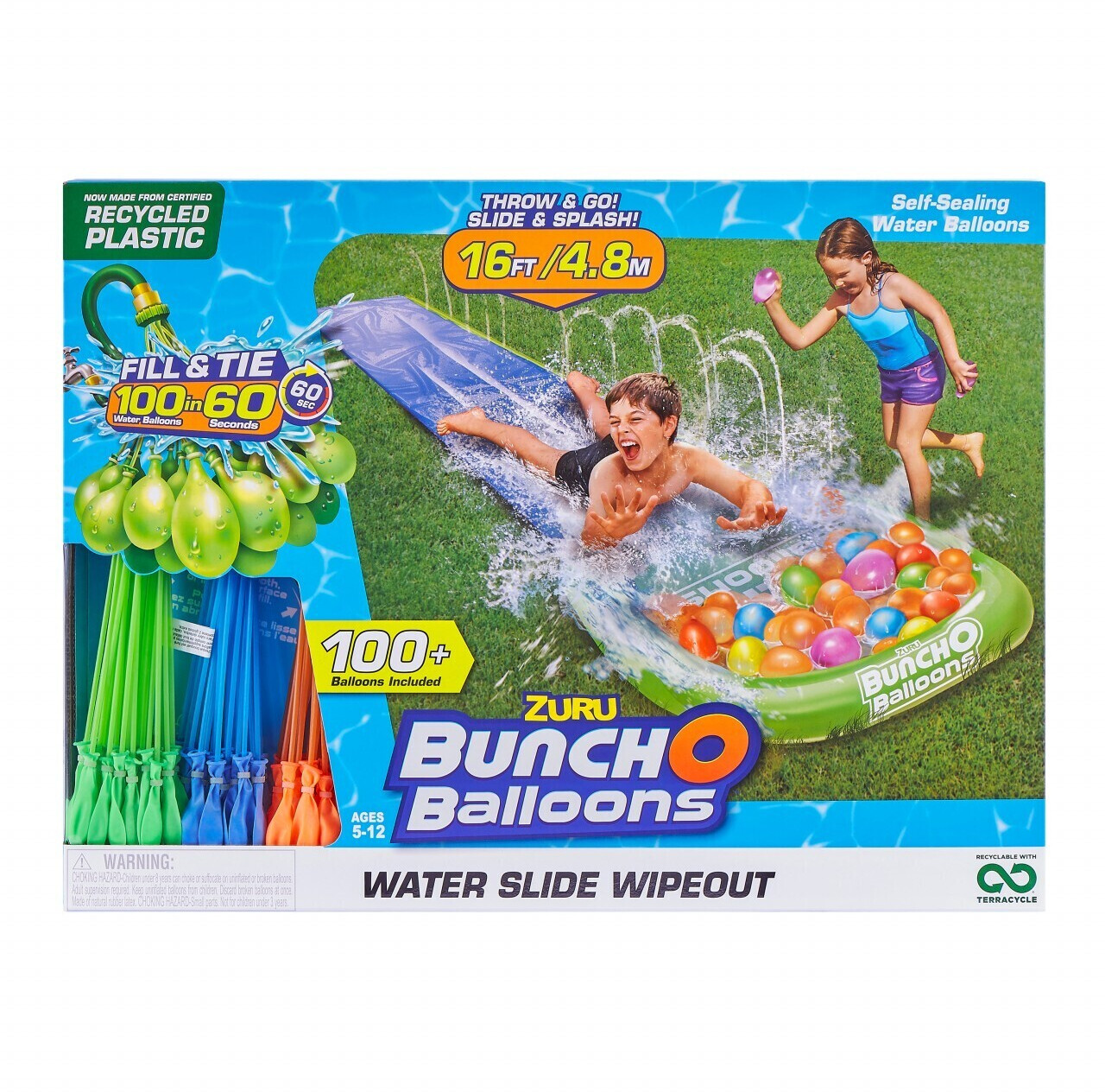Photos - Bath Toy Zuru BunchO Balloons Water Slide Wipeout 