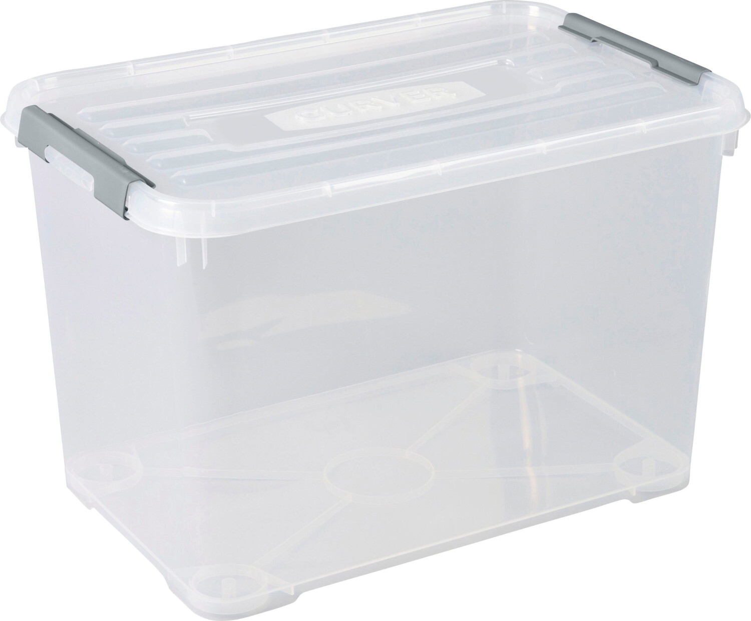 Curver 240682 Plastic box HANDY Closed, Stackable (W x H x D) 400 x 390 x  600 mm Transparent 3 pc(s)
