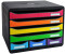 Exacompta Store-Box mehrfarbig DIN A4 quer mit 7 Schubladen (307798D)