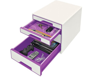 4 Schübe LEITZ Schubladenbox Click & Store WOW violett 