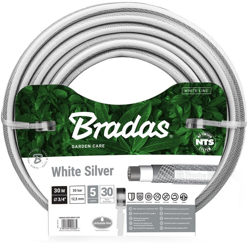 Bradas Garden hose NTS WHITE SILVER (WWS3/420)