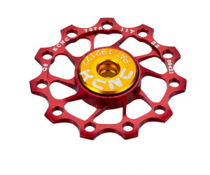 KCNC Ultra Jockey Wheel 12Z stainless steel Lager red