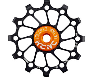 KCNC Jockey Wheel SS Bearing Narrow Wide Long Teeth 12z black