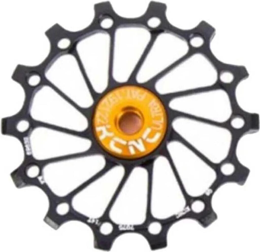 KCNC Jockey Wheel SS Bearing Narrow Wide Long Teeth 14z black
