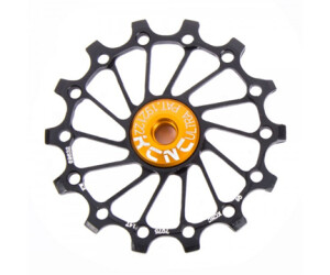 KCNC Jockey Wheel SS Bearing Narrow Wide Long Teeth 16z black