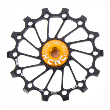 KCNC Jockey Wheel SS Bearing Narrow Wide Long Teeth 16z black